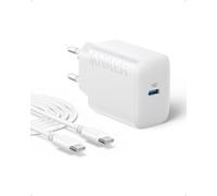20W Chargeur USB C, Chargeur Mural USB-C pour iPhone 15/iPhone 15 Plus/iPhone 15 Pro/iPhone 15 Pro Max/iPad Pro 12.9""/11""/iPad et Plus Encore (avec câble USB-C 150cm)