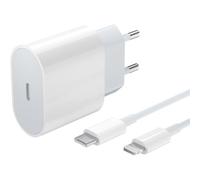20w Chargeur Usb C Rapide Pour A Pple Iphone 12 Pro/ 12/12 Mini/ 12 Pro Max/ 14/13/ 12/11/ X/Xs/Xs Max/Xr/Se 2022/8/ 7/ Ipad/Airpods, Adaptateur Secteur Type C Pd Avec 1.5m Cable Berls