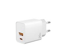 20W Chargeur USB C Rapide, YHEMI Chargeur Rapide USB A & USB C 2 Ports PD et QC3.0 Adaptateur Chargeur Secteur Mural pour IPhone, Pad, Samsung Galaxy, Xiaomi, Huawei et Plus