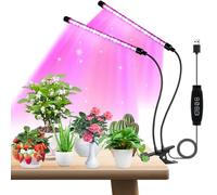 20W Lampe de Plante, 40 LEDs Lampe Horticole avec 3 Modes d’éclairage, 10 Niveaux de Luminosité et Chronométrage Auto, Lampe Plante Intérieur Croissance Réglable à 360° pour Fleurs et Plantes