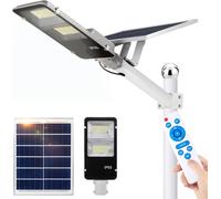 20W Lampe solaire d'extérieur, Grand lampadaire solaire d'extérieur, 233 Led Lampes solaires à détection de crépuscule Lampe solaire 20000lm IP65 Lampes de jardin pour l'extérieur
