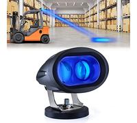 20W LED Bleu Chariot élévateur Lumière d'avertissement de sécurité 12-80V avec Base magnétique pour Camion Tout-Terrain ou Tracteur