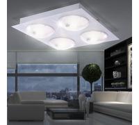 Plafonnier LED 20 watts éclairage en aluminium lampe à effet angulaire Globo 56184-4D