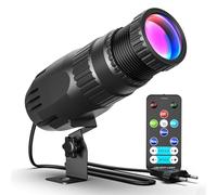 20W LED Pinspot Lumière RVBW 4 en 1 Projecteur Boule Miroir 4 modes Éclairage de Scène avec Télécommande pour Fêtes Bar Mariages Dance Halls