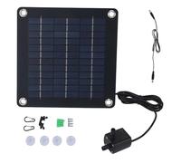 20W Panneau Solaire Monocristallin, Kit Pompage DC12V 240L / H avec Pompe Fontaine 9,8ft Hauteur - Énergie Durable, Installation Simple, Pour Jardin et Bassin