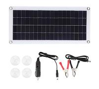 20W Panneau Solaire Portable 18V avec Double USB, Polycristallin et Fixation Ventouse - Charge Rapide Écologique pour Camping, Randonnée, Voyage et Cyclisme