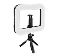 20W Tricolor Ring LED Rechargeable Fill Light Portable Mobile Phone Live Broadcast Desktop Selfie Li