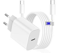 20w Usb C Plug Charger For Iphone 15 16 Plus/16 Pro/16 Pro Max, Ipad Pro 13/12.9/11, Ipad Air 4/5, Ipad Mini 6, Fast Block Charger With Type-C To C 2m Charging Cable, Pd Eu Ac Adapter