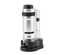 20x-40x Zoom LED Mini Pocket Microscope Pocket avec éclairage à Haute luminosité pour Les Amateurs, Collectionneurs, Ingénieurs, Scientifiques, étudiants