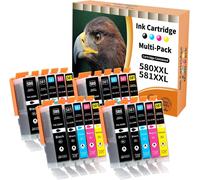 20x 580 581 Ink Cartridges for Canon PGI-580 CLI-581 XXL for Canon Pixma TR8550 TR8500 TS705 TS6350 TS8350 TS8250 TS6150 TS9550