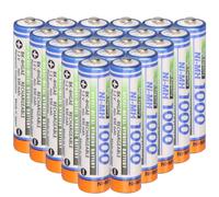 20x AAA Micro LR3 Panasonic Batterie BK-4HGAE/BF1 NI-MH 1,2V 1000mAh 20er