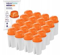 20x Aquafloow Classic filtre dur pour les jarres filtrantes à cartouche Classic | Réduit les minéraux : calcium et magnésium, élimine : chlore, pesticides, métaux lourds, impuretés mécaniques