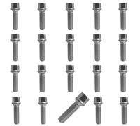 20x Boulon de roue M14x1,5 conique 60° 55mm | taille de la clé 17mm compatible avec Citroën C8 C8 Van Dispatch I Dispatch II