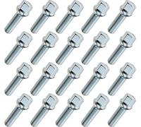 20x Boulon de roue M14x1,5x45, joint à rotule, filetage 45mm clé de 17, pour Audi Mercedes VW Seat Skoda