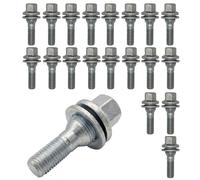 20x Boulons de roue M12x1.25 embase plat argent pour Toyota Proace II Proace II