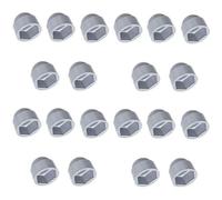 20X CACHE ECROU GRIS DIAMETRE M8 CLEF HEXAGONALE 13MM CAPUCHON BOUCHON PLASTIQUE VIS AUTO 8MM