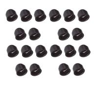 20x CACHE ECROU NOIR DIAMETRE M20 CLE HEXAGONALE 30MM CAPUCHON BOUCHON PLASTIQUE VIS AUTO 20MM