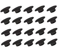 20x CACHE VIS 6 PANS CREUX M8 NOIR CAPUCHON ECROU PROTECTION MEUBLE TETE 8MM PLASTIQUE