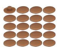 20x Cache vis en Plastique 4 x 2,7 x 11,8mm Confirmat Meuble Capuchon Bouchon Trou Protection Universel, Marron Clair hêtre