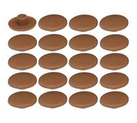 20x Cache vis en Plastique 4 x 2,7 x 11,8mm Confirmat Meuble Capuchon Bouchon Trou Protection Universel, Marron aulne