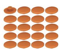 20x Cache vis en plastique 4 x 2,7 x 11,8mm Confirmat Meuble Capuchon Bouchon Trou Protection Universel, orange carotte