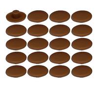 20x Cache vis en Plastique 4 x 2,7 x 11,8mm Confirmat Meuble Capuchon Bouchon Trou Protection Universel, Marron Noix