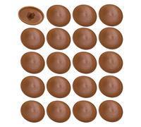 20x Cache vis en plastique cruciforme 11,5mm Pozidriv pz2 capuchon protection meuble universel, marron cerisier