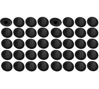 20x Cache vis en Plastique cruciforme 11,5mm Pozidriv pz2 Capuchon Protection Meuble Universel, Noir (Lot de 2)