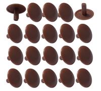 20x Cache vis plastique 3x12x6mm universel cruciforme capuchon trou protection masque marron foncé