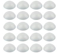20x CACHE VIS PLASTIQUE BLANC Ø14MM AVEC LÈVRE D'ÉTANCHÉITÉ POUR VIS À TÊTE CYLINDRIQUE BOMBÉE CAPUCHON