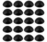 20x CACHE VIS PLASTIQUE NOIR Ø14MM AVEC LÈVRE D'ÉTANCHÉITÉ POUR VIS À TÊTE CYLINDRIQUE BOMBÉE CAPUCHON