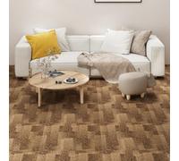 20x Carreaux de Tapis de Sol 5 m² Marron Revêtements Carrelage Dalles vidaXL