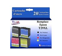 - 20x Cartouches compatibles avec Epson Expression Home XP-235, XP-245, XP-247, XP-255, XP-257, XP-332, XP-335, XP-342, XP-345, XP-352, XP-355,