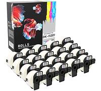 20x DK-11201 29mm x 90mm (400 Étiquettes par Rouleau) Étiquettes d'adressage compatibles pour Brother P-Touch QL-500 QL-550 QL-560 QL-570 QL-700 QL-720NW QL-800 QL-810W QL-820NWB QL-1050 QL-1110NWB
