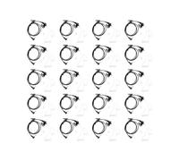 20X Ecouteur de Tube Acoustique Transparent Flexible Droit Seulement pour Ecouter Casque D'Ecoute de 3,5 mm de Jack Mono pour Talkie-Walkie