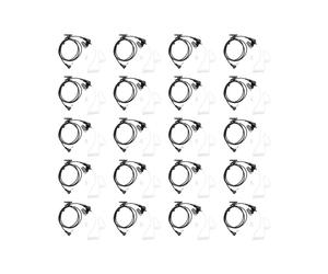 20X Ecouteur de Tube Acoustique Transparent Flexible Droit Seulement pour Ecouter Casque D'Ecoute de 3,5 mm de Jack Mono pour Talkie-Walkie