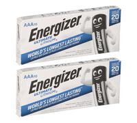 20X Énergizer Ultimate Pile Lithium LR03 1.5V AAA Micro L92