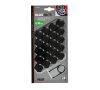 20x Enjoliveurs Couverture Dés Universel 19 MM Caps Pour Roues Voiture ABS Noir