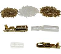 20x fiches rondes japonaises Set de fiches rondes pour section de câble 0,5-2,0mm², douilles et isolation incluses