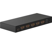 20x Goobay 58490 Series 2.0 HDMI™ Boîtier de commutation 4 sur 1 avec sortie audio, noir - 4K@60Hz