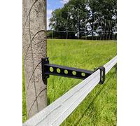 20x isolateur 20cm montage avec vis ou colliers de serrage pour clôture de pâturage clôture électrique clôture de jardin piquet ruban corde (20x isolateur y compris vis Spax tête demi-ronde)