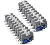 20x Labelwell Ruban Etiqueteuse Cassette pour Brother TZe-231 TZe231 TZ-231 TZ Tape 12mm pour Brother P-touch 1000 PT-E100 PT-H110 PT-P300BT PT-H105 PT-H107B PT-D210 PT-1010 PT-1280, Noir sur Blanc