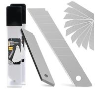 20x Lames Cassables 25 mm Lame Cutter Remplacement Couteau De Tapis Droite Acier De Haute Qualité Tranchant Interchangeables Résistant
