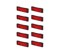 20X LED Name Badge Rechargeable Signe Lumineux Bricolage Programmable Affichage Du Tableau de Messages DéRoulant LED, Type 2