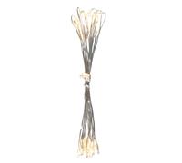 20x LEDs Chaîne de lumières de Noël Eclairage de l'Avent X-MAS Lampe de décoration en cuivre argenté
