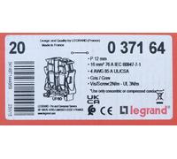 20x Legrand 0 371 64 Bloc de jonction viking 3 section 16mm² pas 12mm gr. 037164