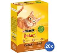 20X Lot Friskies Chat Boîte 400 Grammes Poulet/Dinde/Olive