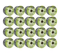 20X Petec Corde À Carreaux, Butyle, Ronde, Noire Ø 10 Mm X 10 M Rouleau