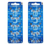 20x Piles Bouton Renata SR621SW Oxyde D’Argent 1.55V Suisses
