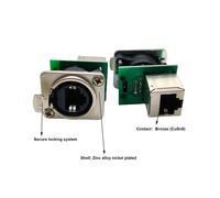 20x Prise de Châssis Ethercon Rj45, Prise de Montage sur Panneau D'Alimentation/Passage D-N8FDP RJ45, Connecteur Vertical Cat5 RJ45 à Montage sur